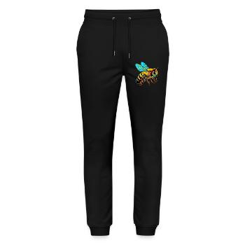Abeille - Pantalon de jogging bio MOVER Stanley/Stella unisexe - noir - Devant - Marisol (170cm) & Nik (191cm)