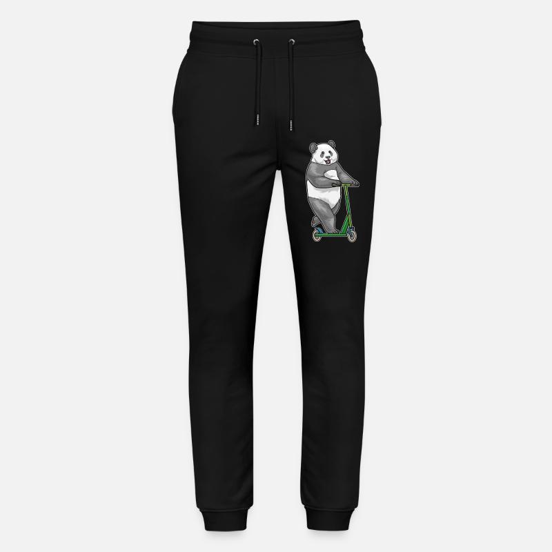 Panda Tretroller - Stanley/Stella Unisex Bio Jogginghose Mover - Schwarz
