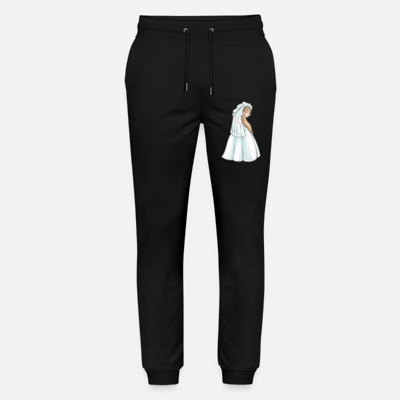 Singe Voile de mariée Mariage - Pantalon de jogging bio MOVER Stanley/Stella unisexe - noir