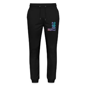 Limited Edition 2007 18th Birthday Gift - Stanley/Stella Mover Unisex Organic Jogging Trousers - black - Front - Marisol (170cm) & Nik (191cm)