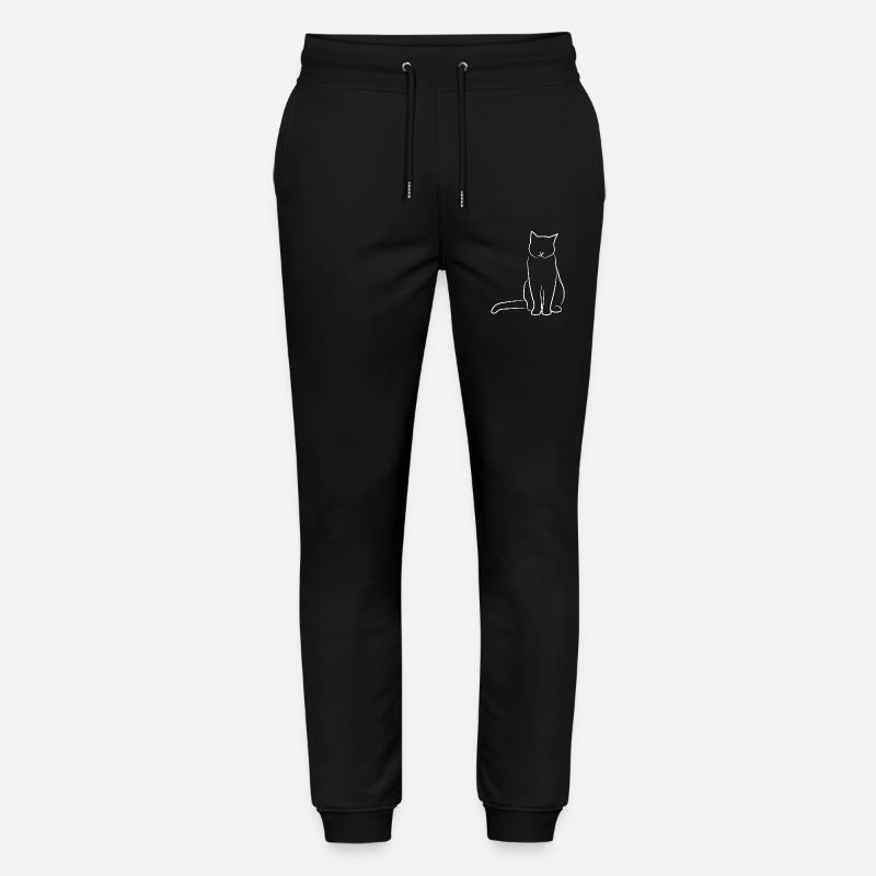 Katze Skizze - Stanley/Stella Unisex Bio Jogginghose Mover  - Schwarz