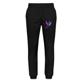Kolibri - Stanley/Stella Unisex Bio Jogginghose Mover  - Schwarz - Vorne - Marisol (170cm) & Nik (191cm)