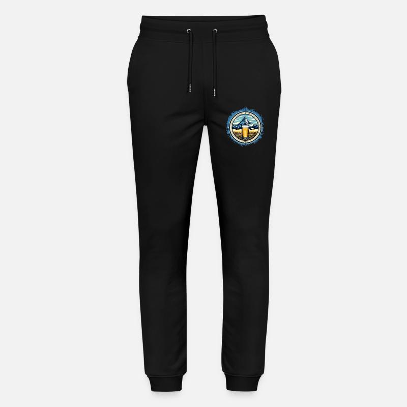 Berg- und Bierabenteuer Design - Stanley/Stella Unisex Bio Jogginghose Mover  - Schwarz