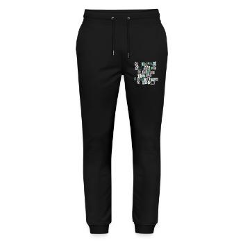 Used to Have a Life – Mom Quote - Stanley/Stella Mover Unisex Organic Jogging Trousers - black - Front - Marisol (170cm) & Nik (191cm)