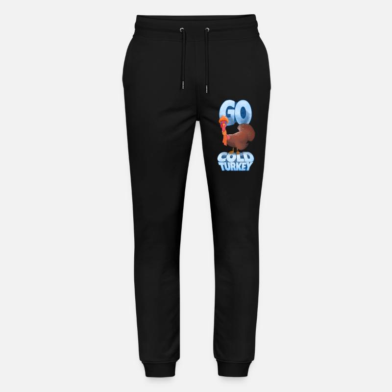 Conception de dessins animés Go Cold Turkey - Pantalon de jogging bio MOVER Stanley/Stella unisexe - noir
