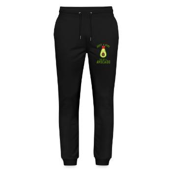 Just a Girl Who Loves Avocado - Stanley/Stella Unisex Bio Jogginghose Mover  - Schwarz - Vorne - Marisol (170cm) & Nik (191cm)