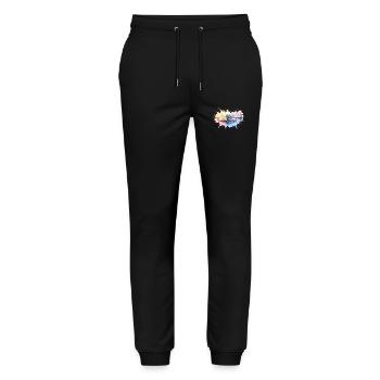 Colorful Trumpet Watercolor Watercolor Paint Splash - Stanley/Stella Mover Unisex Organic Jogging Trousers - black - Front - Marisol (170cm) & Nik (191cm)