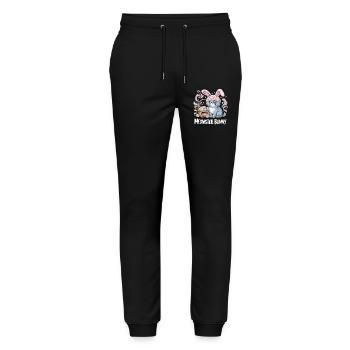 Panier de Pâques du lapin Meowster - Pantalon de jogging bio MOVER Stanley/Stella unisexe - noir - Devant - Marisol (170cm) & Nik (191cm)