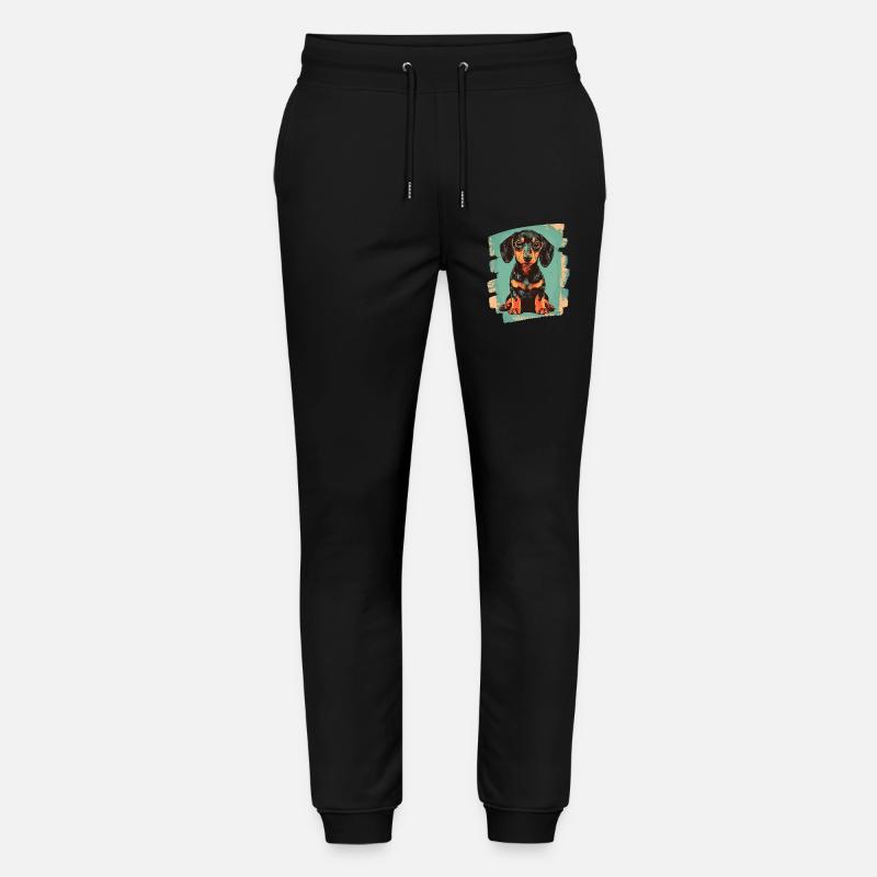 Teckel Dackel - Pantalon de jogging bio MOVER Stanley/Stella unisexe - noir