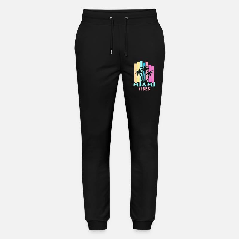 Miami Vibes - Stanley/Stella Unisex Bio Jogginghose Mover  - Schwarz