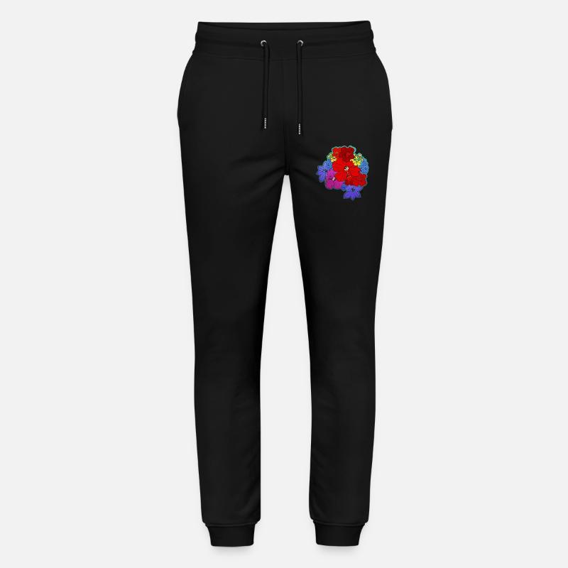 Blütenmeer farbig - Stanley/Stella Unisex Bio Jogginghose Mover  - Schwarz