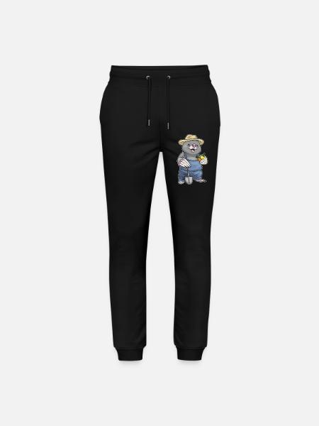 Mole Farmer Fruit Farm - Stanley/Stella Mover Unisex Organic Jogging Trousers - black