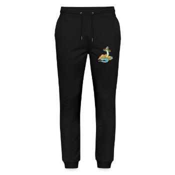 Snake Sombrero - Stanley/Stella Mover Unisex Organic Jogging Trousers - black - Front - Marisol (170cm) & Nik (191cm)