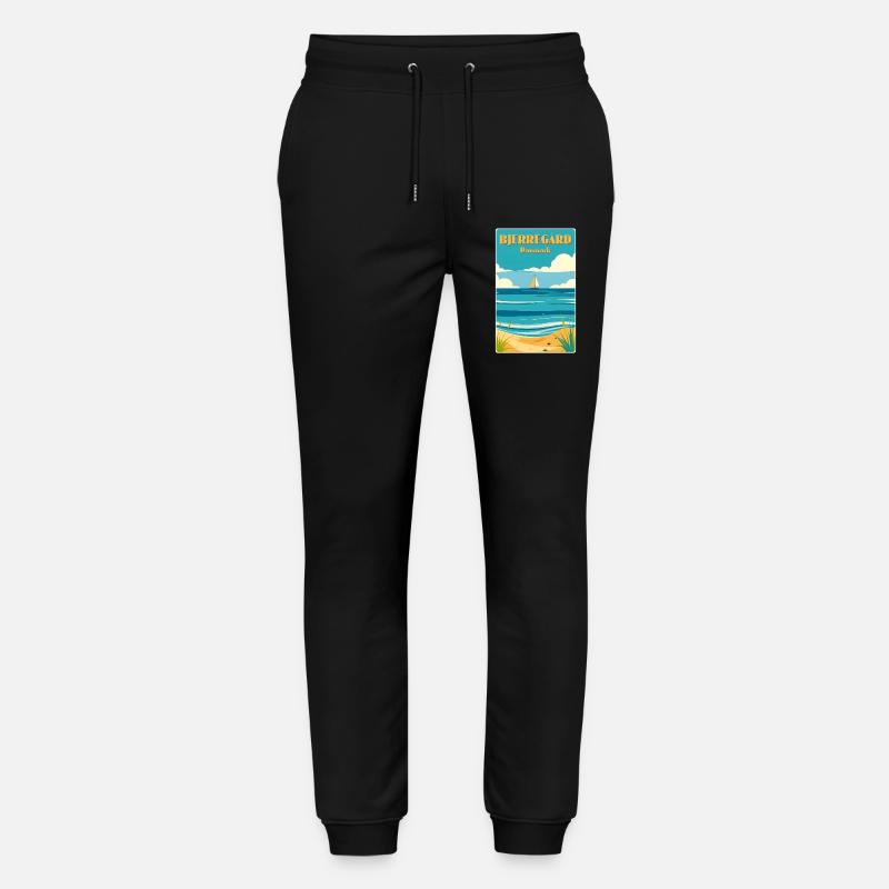 Bjerregard Dänemark - Stanley/Stella Unisex Bio Jogginghose Mover  - Schwarz