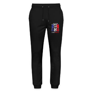PIG'S HEAD - Stanley/Stella Mover Unisex Organic Jogging Trousers - black - Front - Marisol (170cm) & Nik (191cm)