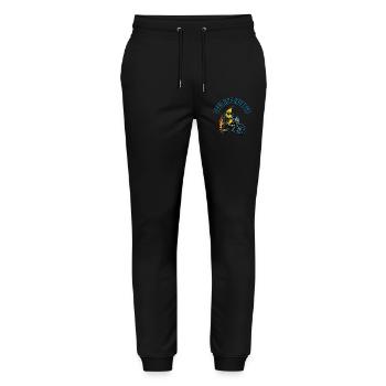 Bananenbiker - Stanley/Stella Unisex Bio Jogginghose Mover  - Schwarz - Vorne - Marisol (170cm) & Nik (191cm)