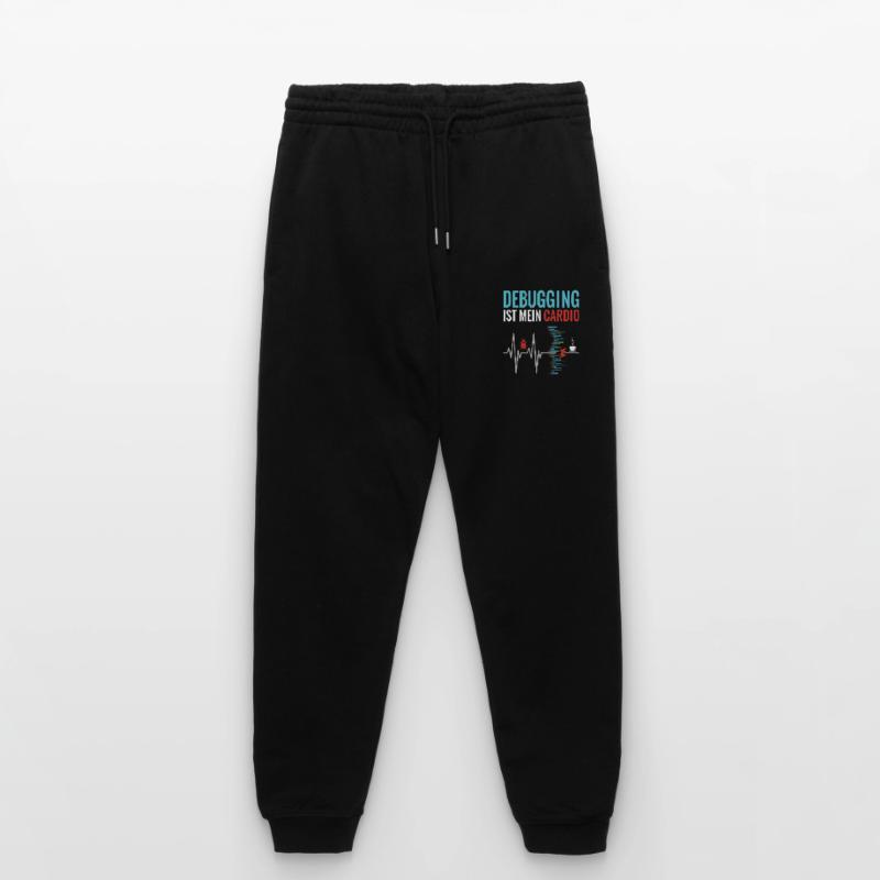 Debugging is my cardio - programmer nerd Stanley/Stella Mover Unisex Organic Jogging Trousers