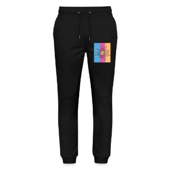 Edelweiss. - Stanley/Stella Mover Unisex Organic Jogging Trousers - black - Front - Marisol (170cm) & Nik (191cm)