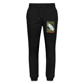Olive Oil with Salted Butter Toulon - Stanley/Stella Mover Unisex Organic Jogging Trousers - black - Front - Marisol (170cm) & Nik (191cm)