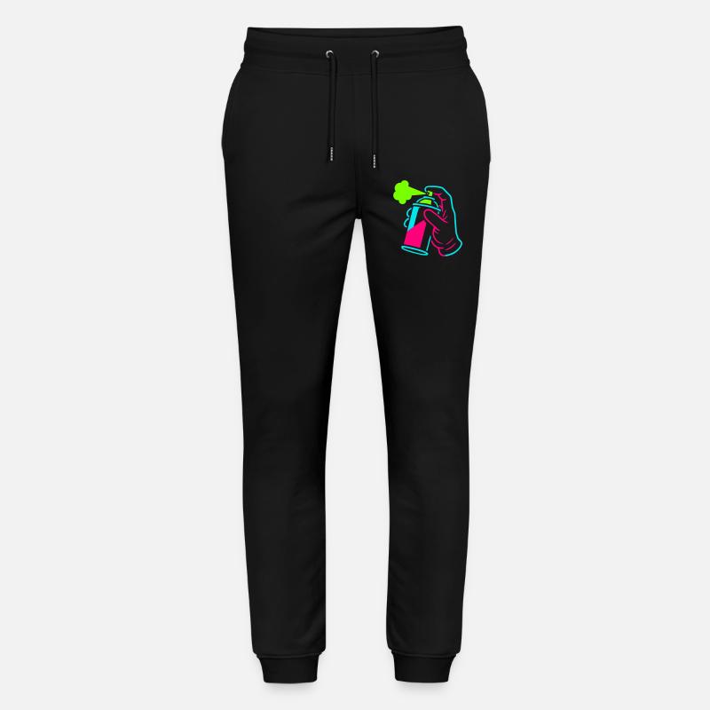 Graffiti Dose im Pop-Art-Style - Stanley/Stella Unisex Bio Jogginghose Mover  - Schwarz