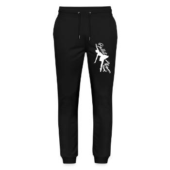 Ballerine - Pantalon de jogging bio MOVER Stanley/Stella unisexe - noir - Devant - Marisol (170cm) & Nik (191cm)