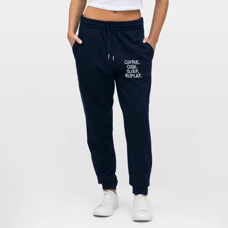 coffee code sleep - repeat Programmierer Arbeit Stanley/Stella Unisex Bio Jogginghose Mover 