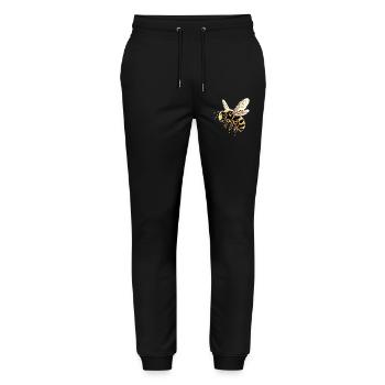 bees beekeeper honey beekeeper bees cute bee - Stanley/Stella Mover Unisex Organic Jogging Trousers - black - Front - Marisol (170cm) & Nik (191cm)