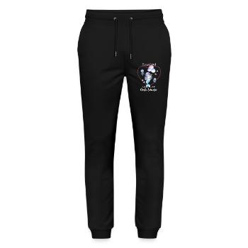 Announcing offspring I'm going to be a big sister in 2027 - Stanley/Stella Mover Unisex Organic Jogging Trousers - black - Front - Marisol (170cm) & Nik (191cm)