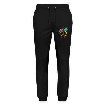 bees beekeeper honey beekeeper bees cute bee - Stanley/Stella Mover Unisex Organic Jogging Trousers - black - Front - Marisol (170cm) & Nik (191cm)