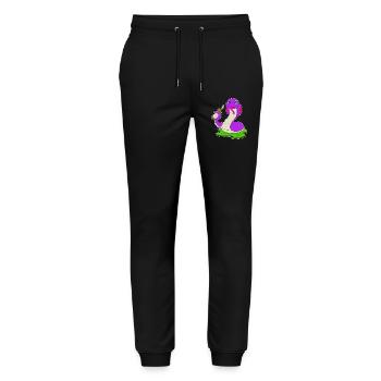 Snake Bottle of Beer - Stanley/Stella Mover Unisex Organic Jogging Trousers - black - Front - Marisol (170cm) & Nik (191cm)