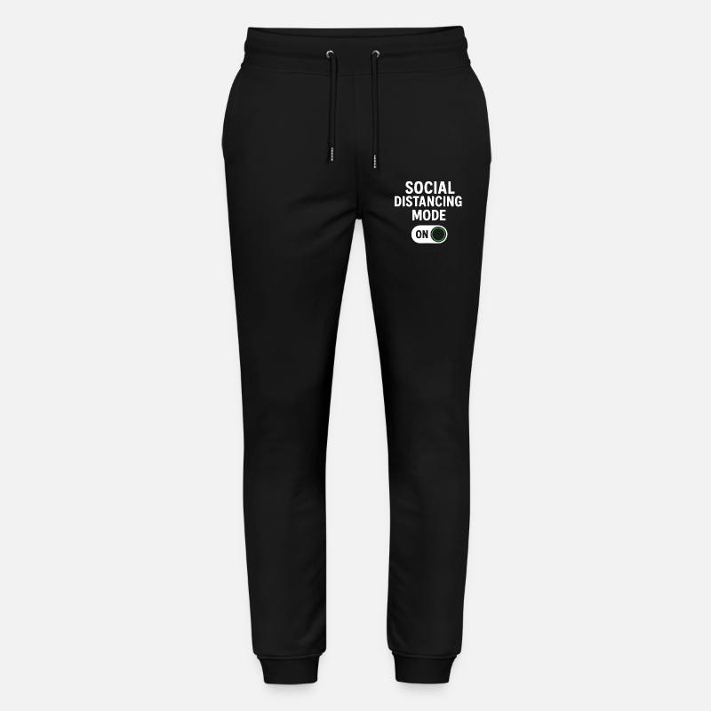 social distancing mode on - Stanley/Stella Unisex Bio Jogginghose Mover  - Schwarz