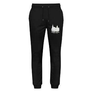 Schwarzenberg Schlossblick - Stanley/Stella Unisex Bio Jogginghose Mover  - Schwarz - Vorne - Marisol (170cm) & Nik (191cm)