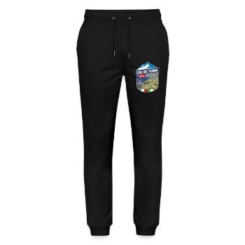 Col de Tende | Colle di Tenda | Sticker - Stanley/Stella Unisex Bio Jogginghose Mover  - Schwarz - Vorne - Marisol (170cm) & Nik (191cm)