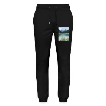 Lake and Woods - Stanley/Stella Mover Unisex Organic Jogging Trousers - black - Front - Marisol (170cm) & Nik (191cm)
