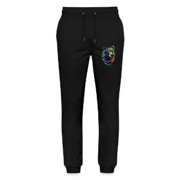 Ours brun, Grizzly, Frères d’ours, Forêt, Ours sauvages - Pantalon de jogging bio MOVER Stanley/Stella unisexe - noir - Devant - Marisol (170cm) & Nik (191cm)