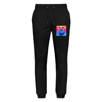 Koala - Pantalon de jogging bio MOVER Stanley/Stella unisexe - noir - Devant - Marisol (170cm) & Nik (191cm)