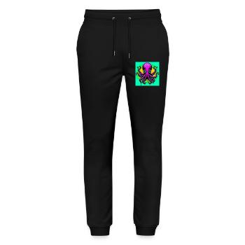 Pieuvre - Pantalon de jogging bio MOVER Stanley/Stella unisexe - noir - Devant - Marisol (170cm) & Nik (191cm)