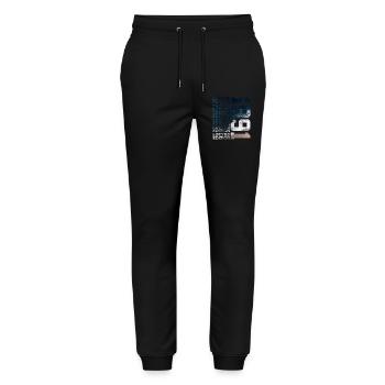 LIMITED EDITION 1991 35 YEARS 35TH BIRTHDAY - Stanley/Stella Mover Unisex Organic Jogging Trousers - black - Front - Marisol (170cm) & Nik (191cm)