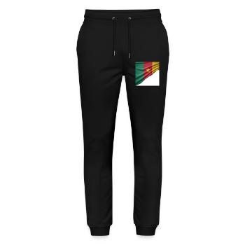 Flags of Cameroon - Stanley/Stella Mover Unisex Organic Jogging Trousers - black - Front - Marisol (170cm) & Nik (191cm)