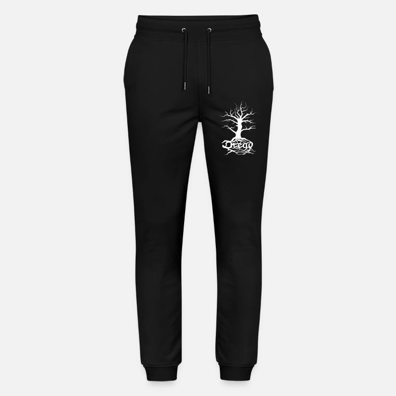 Dread Tree White - Stanley/Stella Mover Unisex Organic Jogging Trousers - black