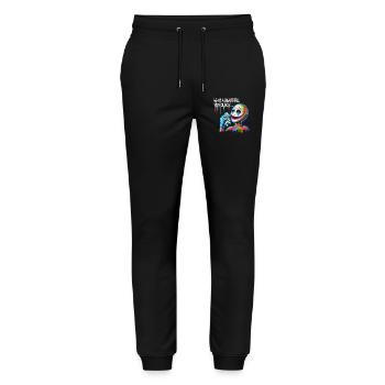 Regenbogenclown, der die Pathologie befürwortet - Stanley/Stella Unisex Bio Jogginghose Mover  - Schwarz - Vorne - Marisol (170cm) & Nik (191cm)