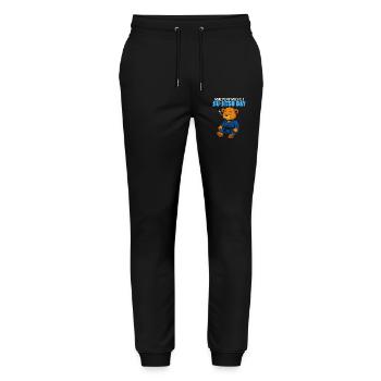 Weck mich auf, wenn Jiu-Jitsu-Tag ist - BJJ Humor - Stanley/Stella Unisex Bio Jogginghose Mover  - Schwarz - Vorne - Marisol (170cm) & Nik (191cm)