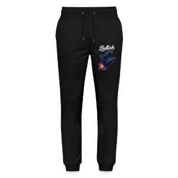 Stock Bull Bull Chart Profit Rocket Gift - Pantalon de jogging bio MOVER Stanley/Stella unisexe - noir - Devant - Marisol (170cm) & Nik (191cm)