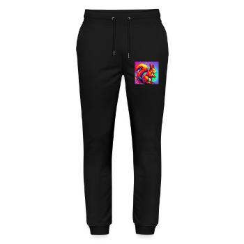 squirrel - Stanley/Stella Mover Unisex Organic Jogging Trousers - black - Front - Marisol (170cm) & Nik (191cm)