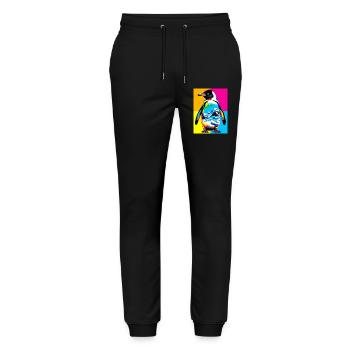 penguin - Stanley/Stella Mover Unisex Organic Jogging Trousers - black - Front - Marisol (170cm) & Nik (191cm)