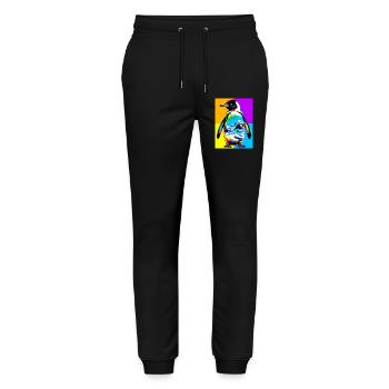 penguin - Stanley/Stella Mover Unisex Organic Jogging Trousers - black - Front - Marisol (170cm) & Nik (191cm)