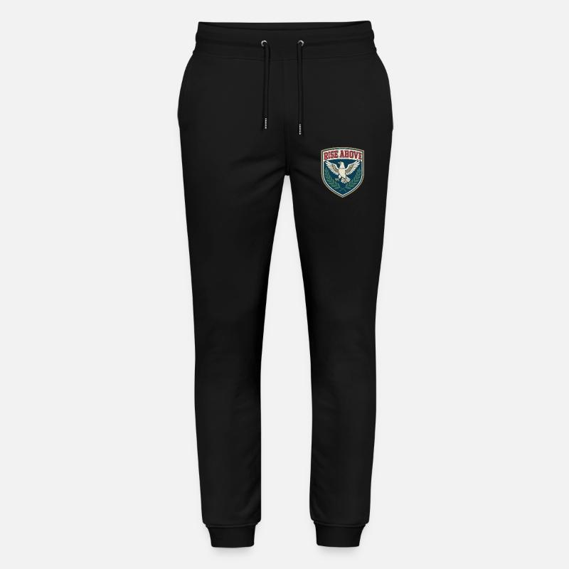 S’élever au-dessus – Eagle Crest - Pantalon de jogging bio MOVER Stanley/Stella unisexe - noir