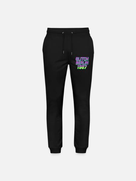 Glitch, Berlin 1987 - Stanley/Stella Mover Unisex Organic Jogging Trousers - black