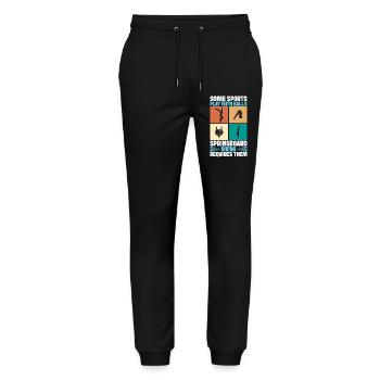 Diving diving board - Stanley/Stella Mover Unisex Organic Jogging Trousers - black - Front - Marisol (170cm) & Nik (191cm)