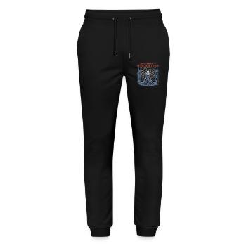 Chemise Gothic Web Quote – Dark Fantasy - Pantalon de jogging bio MOVER Stanley/Stella unisexe - noir - Devant - Marisol (170cm) & Nik (191cm)